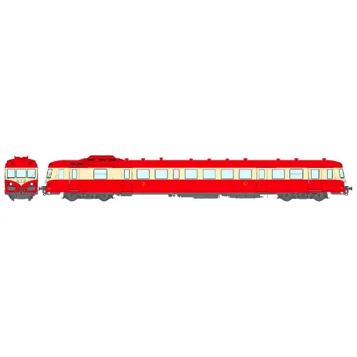 [REMB231SAC] Autorail Diesel X 2900 - REE MODÈLES MB-231 SAC - HO 1/87 - SNCF - EP IV - Digital Sound - AC