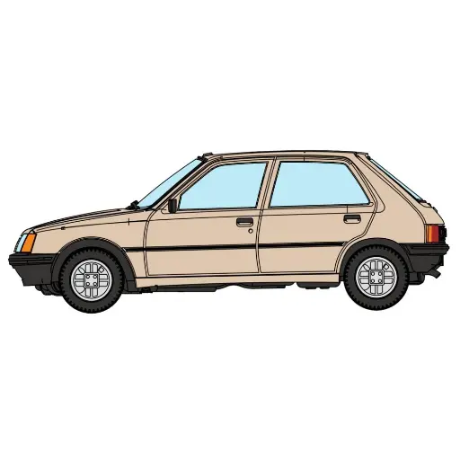 [RECB150] Voiture Peugeot 205 GR - REE MODELES CB150 - HO 1/87 - Beige Antilope