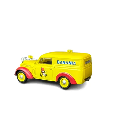 [RECB171] Voiture Renault JUVAQUATRE Fourgon Tôlé "BANANIA" - REE MODELES RECB171 - HO 1/87