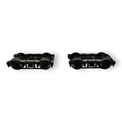 [REXB110D01] Set de deux bogies type wagon lit - Noir - REE Modèles XB110D01