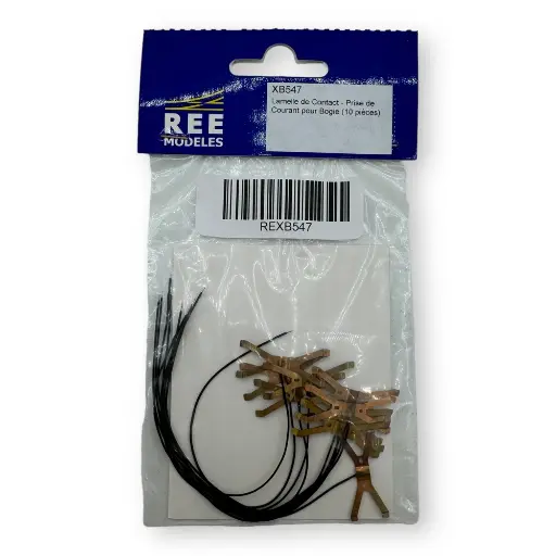 [REXB547] Lamelles de contact (x2) - Prise de courant pour bogie - REE Modèles XB547