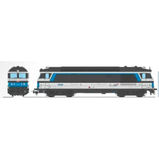 [REMB240SAC] Locomotive diesel BB 67424 Isabelle - Ree Modèles MB240SAC - HO 1/87 - SNCF - Ep VI - Digital sound fumigène - 3R