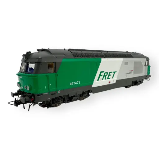 [REMB241SAC] Locomotive diesel BB 67471 Fret - Ree Modèles MB241SAC - HO 1/87 - SNCF - Ep V - Digital sound fumigène - 3R