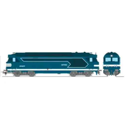 [REMB248S] Locomotive diesel BB 67550 - Ree Modèles MB248S - HO 1/87 - SNCF - Ep V - Digital sound fumigène - 2R