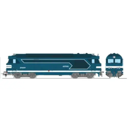 [REMB248SAC] Locomotive diesel BB 67550 - Ree Modèles MB248SAC - HO 1/87 - SNCF - Ep V - Digital sound fumigène - 3R