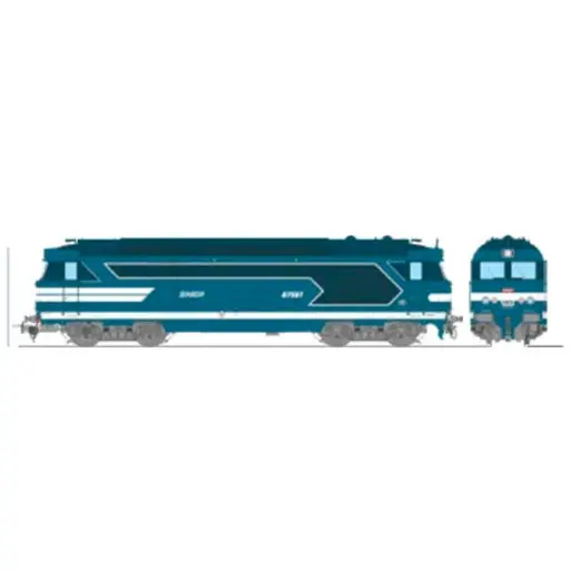 [REMB249S] Locomotive diesel BB 67561 - Ree Modèles MB249S - HO 1/87 - SNCF - Ep V - Digital sound fumigène - 2R