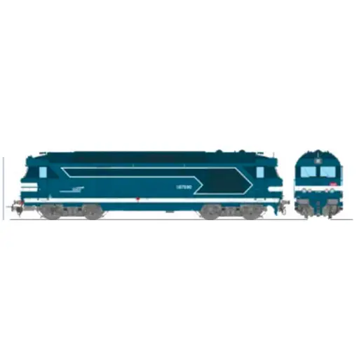 [REMB250SAC] Locomotive diesel BB 67590 - Ree Modèles MB250SAC - HO 1/87 - SNCF - Ep V/VI - Digital sound fumigène - 3R