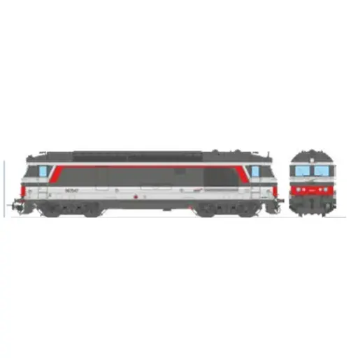 [REMB251] Locomotive diesel BB 67547 Multiservice - Ree Modèles MB251 - HO 1/87 - SNCF - Ep V/VI - Analogique - 2R