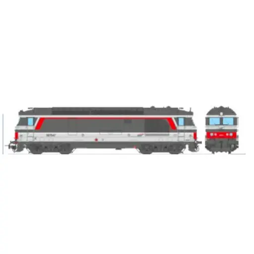 [REMB251S] Locomotive diesel BB 67547 Multiservice - Ree Modèles MB251S - HO 1/87 - SNCF - Ep V/VI - Digital sound fumigène - 2R
