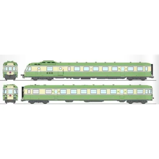 [REMB259] Autorail diesel RGP 1 X-2728 - Ree Modèles MB259 - HO 1/87 - SNCF/TEE - Ep III/IV - Analogique - 2R