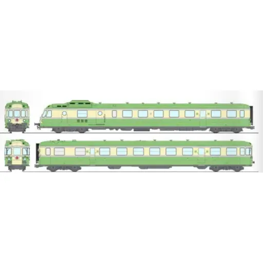 [REMB259S] Autorail diesel RGP 1 X-2728 - Ree Modèles MB259S - HO 1/87 - SNCF/TEE - Ep III/IV - Digital sound - 2R