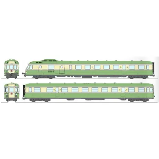 [REMB260] Autorail diesel RGP 1 X-2737 - Ree Modèles MB260 - HO 1/87 - SNCF/TEE - Ep III/IV - Analogique - 2R