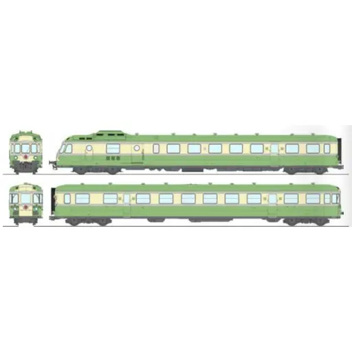 [REMB260SAC] Autorail diesel RGP 1 X-2737 - Ree Modèles MB260SAC - HO 1/87 - SNCF/TEE - Ep III/IV - Digital sound - 3R