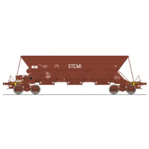 [REWB861] Wagon trémie ex type 1 « Stemi » - Ree Modèles WB861 - HO 1/87 - SNCF - Ep IV - 2R