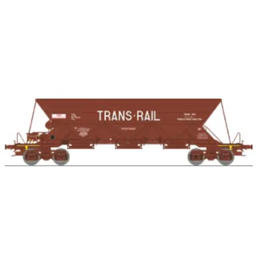 [REWB865] Wagon trémie ex type 1 « TRANS-RAIL » - Ree Modèles WB865 - HO 1/87 - SNCF - Ep IV - 2R