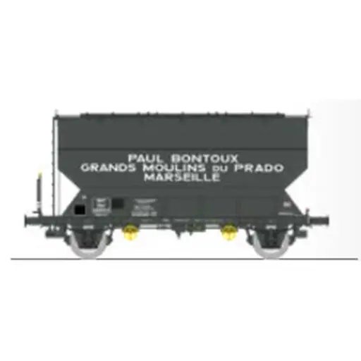 [REWB881] Wagon céréalier FAUVET-GIREL « GRANDS MOULINS du PRADO » - Ree Modèles WB881 - HO 1/87 - SNCF - Ep III - 2R