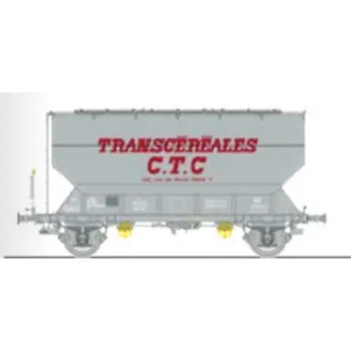 [REWB883] Wagon céréalier FAUVET-GIREL TRANSCEREALES « CTC » - Ree Modèles WB883 - HO 1/87 - SNCF - Ep IV/V - 2R
