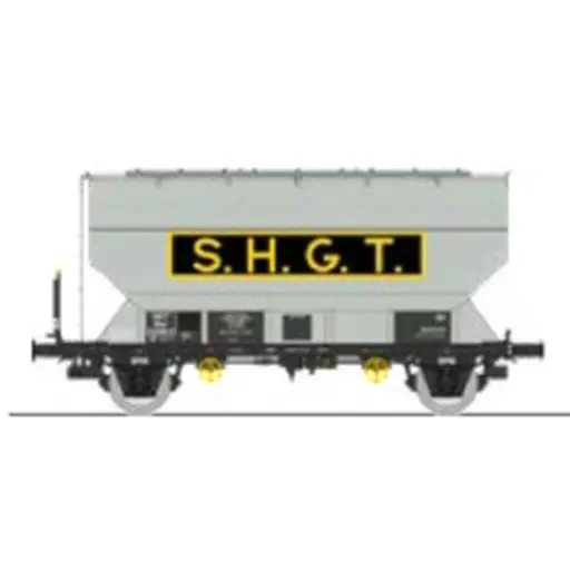 [REWB886] Wagon céréalier FAUVET-GIREL « SHGT » - Ree Modèles WB886 - HO 1/87 - SNCF - Ep III - 2R