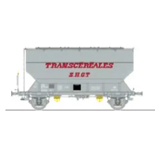 [REWB889] Wagon céréalier FAUVET-GIREL TRANSCEREALES « SHGT » - Ree Modèles WB889 - HO 1/87 - SNCF - Ep IV/V - 2R