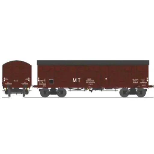[REWB911] Wagon tp couvert 4 portes « MT » - Ree Modèles WB911 - HO 1/87 - SNCF - Ep III - 2R