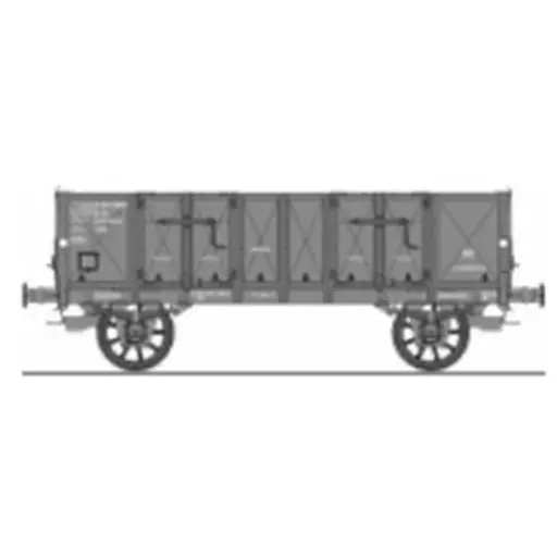 [REWB920] Wagon tombereau Ludwigshafen caisse métallique N°01 82 521 0 140-9 - Ree Modèles WB920 - HO 1/87 - CFL - Ep IV - 2R