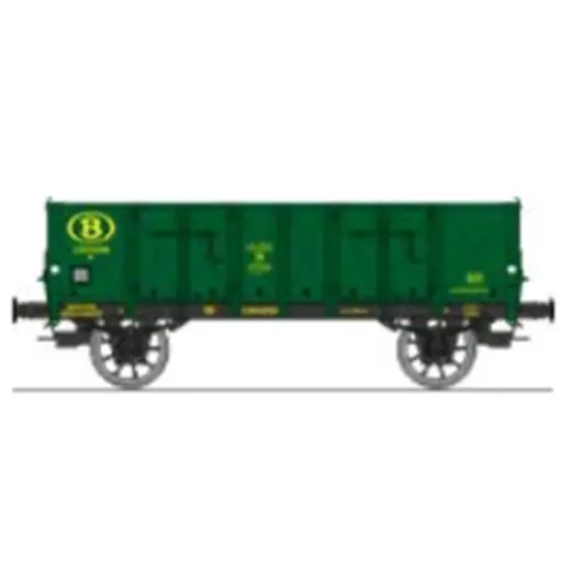 [REWB922] Wagon tombereau Ludwigshafen caisse métallique N°100456 - Ree Modèles WB922 - HO 1/87 - SNCB - Ep III - 2R