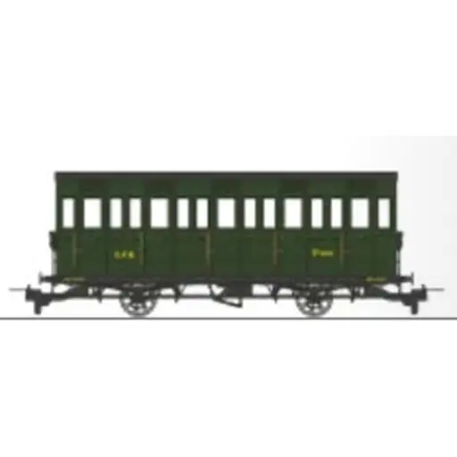 [REVM044] Voiture voyageurs « Cage à poule » N°CY 1802 - Ree Modèles VM044 - HOe/HOm 1/87 - CFD - Ep III - 2R