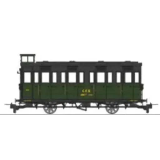 [REVM045] Voiture voyageurs « Cage à poule » N°ABCFY 1752 - Ree Modèles VM045 - HOe/HOm 1/87 - CFD - Ep III - 2R