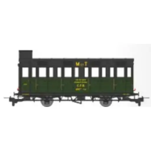 [REVM046] Voiture voyageurs « Cage à poule » N°ABCFY 1751 Mett - Ree Modèles VM046 - HOe/HOm 1/87 - CFD - Ep III - 2R