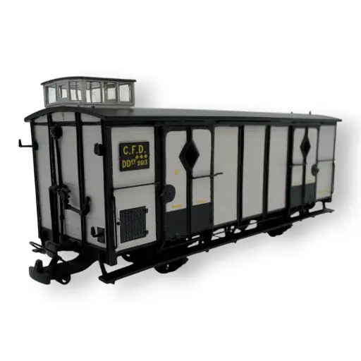 [REVM048] Wagon fourgon gris clair, ferrures noires, N°2613 - Ree Modèles VM048 - HOe/HOm - CFD - Ep II/III - 2R