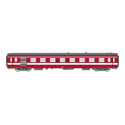 [REVB490] Voiture voyageurs A7D Livrée Rouge 3ème série, Y24 sans frein magnétique - Ree Modèles VB490 - SNCF - HO 1/87 - EP. V - 2R