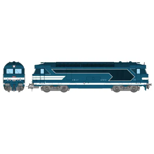[REMB245] Locomotive diesel BB 67012 NEVERS Bleue origine - Ree Modèles MB245 - SNCF - HO 1/87 - EP. IV - Analogique - 2R