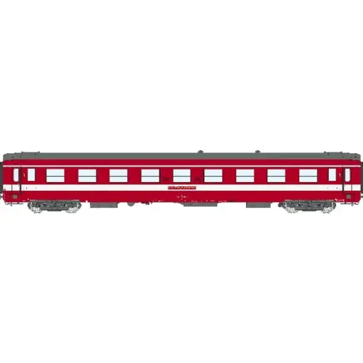 [REVB506] Voiture voyageurs UIC 1 x A9 Livrée Rouge - Plaque "Le Capitole" - Ree Modèles VB506 - SNCF - HO 1/87 - EP. IV - 2R