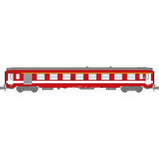 [RENW342] Voiture voyageurs IUC A7D Rouge ex-Capitole - Ree Modèles NW342 - SNCF - N 1/160 - EP. IV - 2R