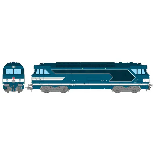 [REMB244S] Locomotive diesel BB 67049 CAEN Bleue - Origine - Ree Modèles MB244S - SNCF - HO 1/87 - EP. III - Digital Sound fumigène - 2R