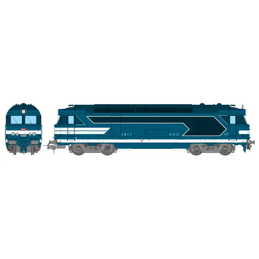 [REMB245SAC] Locomotive diesel BB 67012 NEVERS Bleue origine - Ree Modèles MB245SAC - SNCF - HO 1/87 - EP. IV - Digital Sound fumigène - 3R