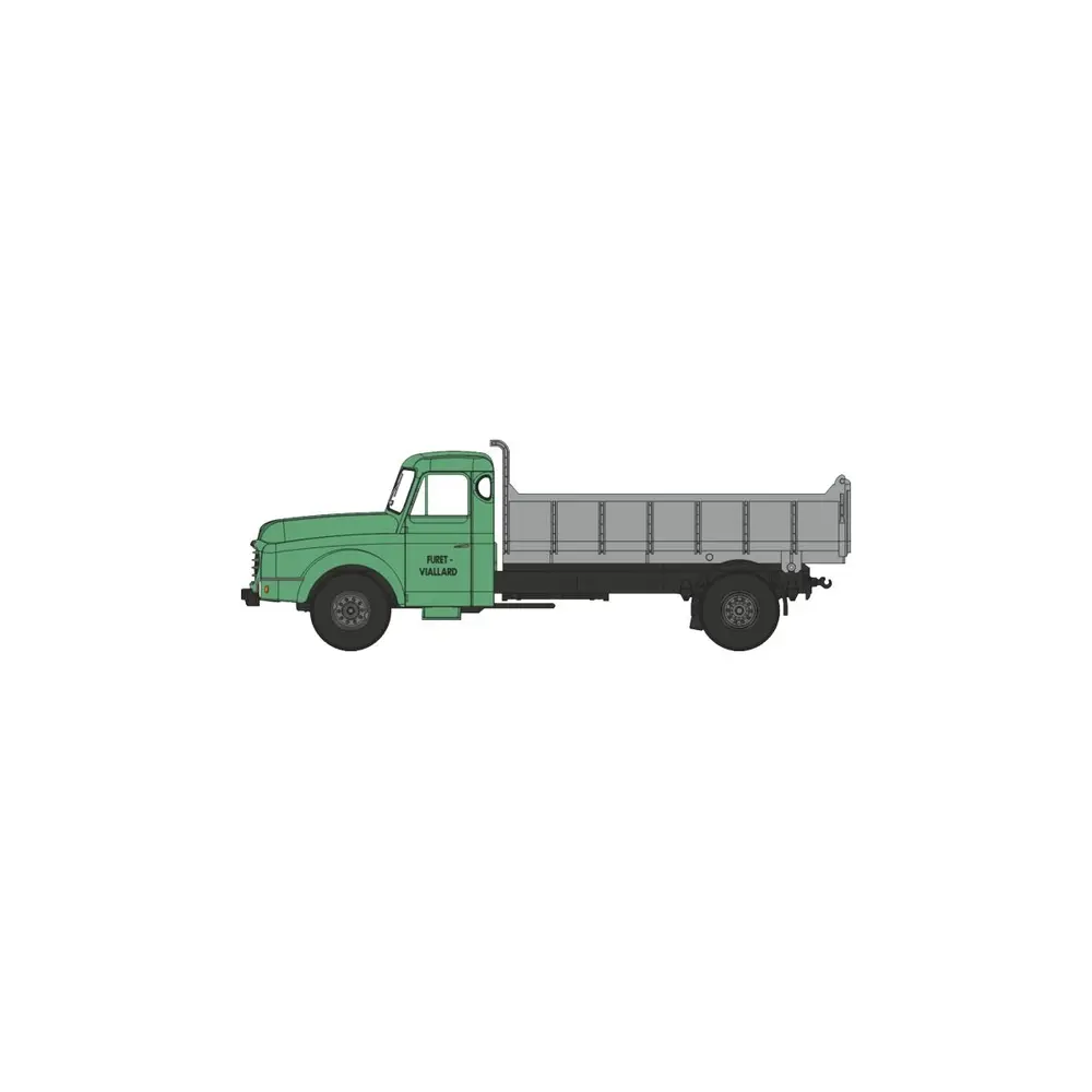 [RECB196] Camion Willeme Benne Haute « FURET-VIALLARD » - Ree Modèles CB196 - HO 1/87
