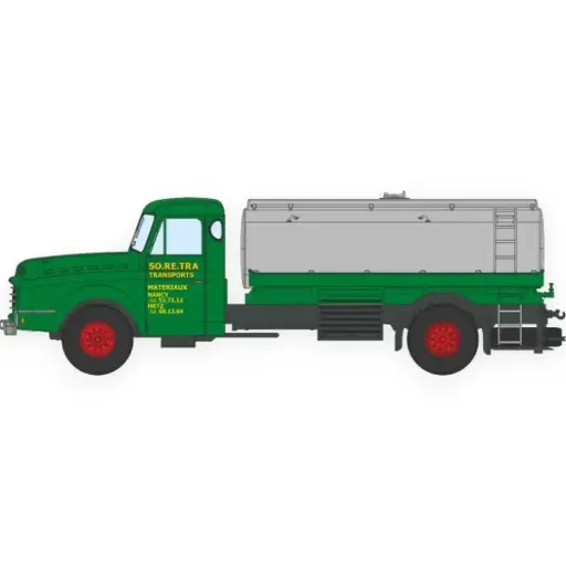 [RECB199] Camion Willeme Citerne 1 dôme « SO.RE.TRA » - Ree Modèles CB199 - HO 1/87