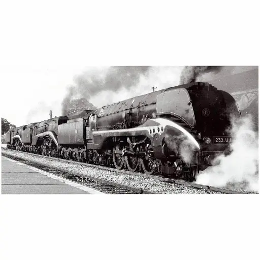 [RE232R01S] Locomotive à vapeur 232-R - Ree Modèles 232R01S - HO 1/87 - SNCF - Ep III - Digital sound fumigène - 2R
