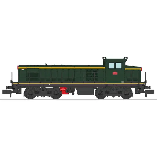 [RENW362] Locomotive diesel 040 DE 624, livrée d'origine, plaques en relief, dépôt de Clermont (Sud-Est) - Ree Modèles NW362 - N 1/160 - SNCF- Ep III - Analogique - 2R