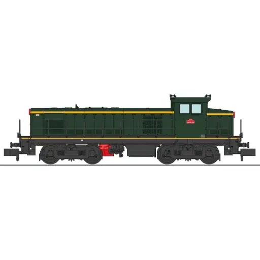 [RENW362S] Locomotive diesel 040 DE 624, livrée d'origine, plaques en relief, dépôt de Clermont (Sud-Est) - Ree Modèles NW362S - N 1/160 - SNCF- Ep III - Digital sound - 2R