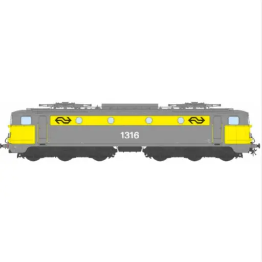 [RENS1300-4S] Locomotive électrique série 1300 N°1316, livrée grise et jaune - Ree Modèles NS1300-4S - HO 1/87 - NS - Ep IV - Digital sound - 2R