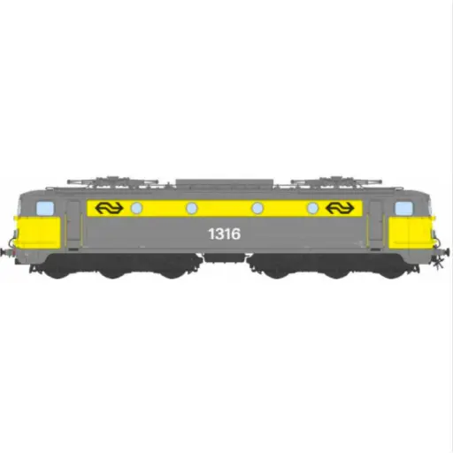 [RENS1300-4SAC] Locomotive électrique série 1300 N°1316, livrée grise et jaune - Ree Modèles NS1300-4SAC - HO 1/87 - NS - Ep IV - Digital sound - 3R