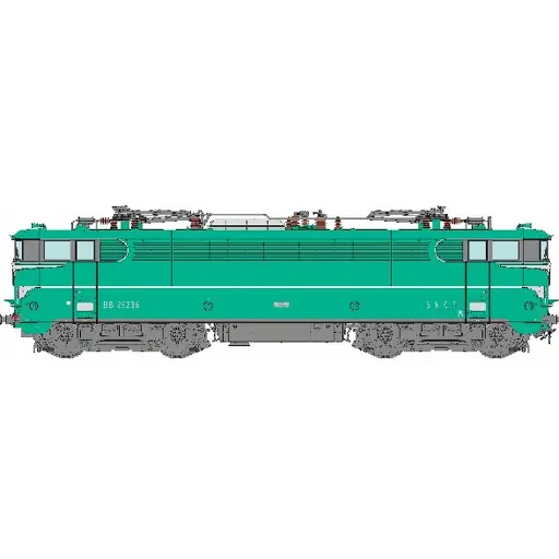 [REMB252] Locomotive électrique BB 25236 - REE MB252 - SNCF - HO 1/87 - EP IV-V - 2R - ANALOGIQUE