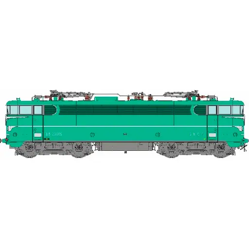 [REMB256SAC] Locomotive électrique BB 20005 Prototype - REE MB256SAC - SNCF - HO 1/87 - EP III-IV - 3R - DCC SON