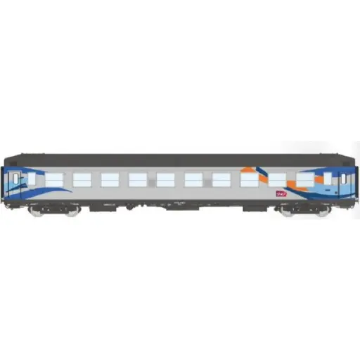 [REVB484] Voiture UIC couchettes B9c9x Livrée CROISIÈRE - REE VB484 - SNCF - HO 1/87 - EP V