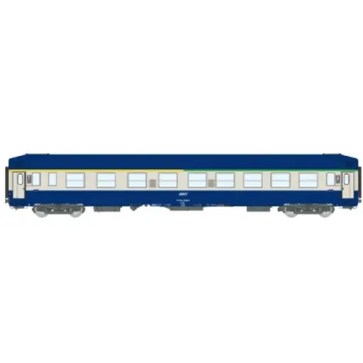 [REVB512] Voiture UIC couchette A4c4B5c5 - REE VB512 - SNCF - HO 1/87 - EP IV