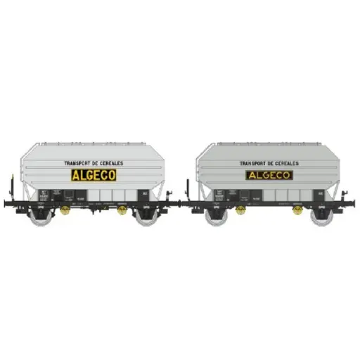 [REWB893] Coffret de 2 wagons céréaliers FRANGECO « ALGECO » - REE WB893 - SNCF - HO 1/87 - EP III