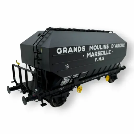 [REWB894] Wagon céréalier FRANGECO « GRANDS MOULINS D’ARENC » - REE WB894 - SNCF - HO 1/87 - EP III