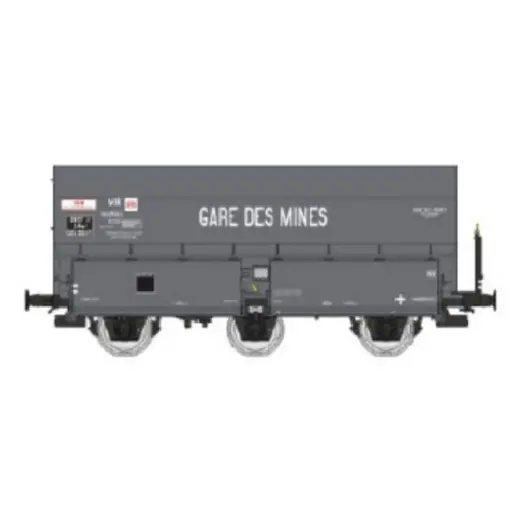 [REWB965] Wagon coke MH45 « GARE DES MINES » - REE WB965 - SNCF - HO 1/87 - EP III